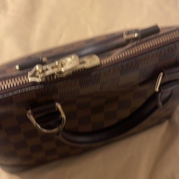 Louis Vuitton Vintage Alma Damier Brown Leather Canvas Handbag - Picture 12 of 13